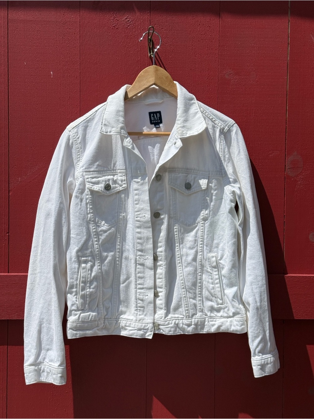 GAP White Women's Denim Jacket